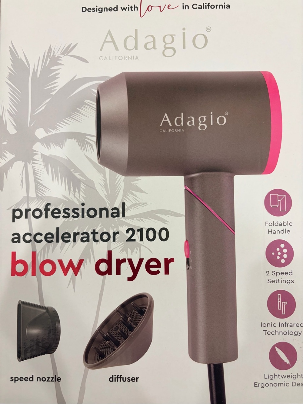 Adagio Professional Accelerator 2100 Blow Dryer